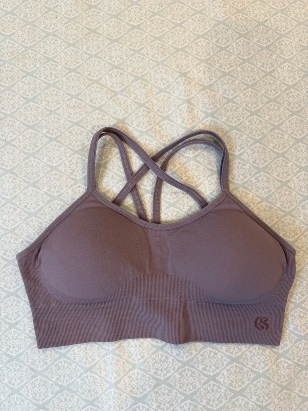 Seamless Padded Sports Bra XS – Mauve/Purple